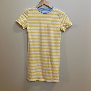 Polo by Ralph Lauren Yellow and Blue Striped Kids Dress